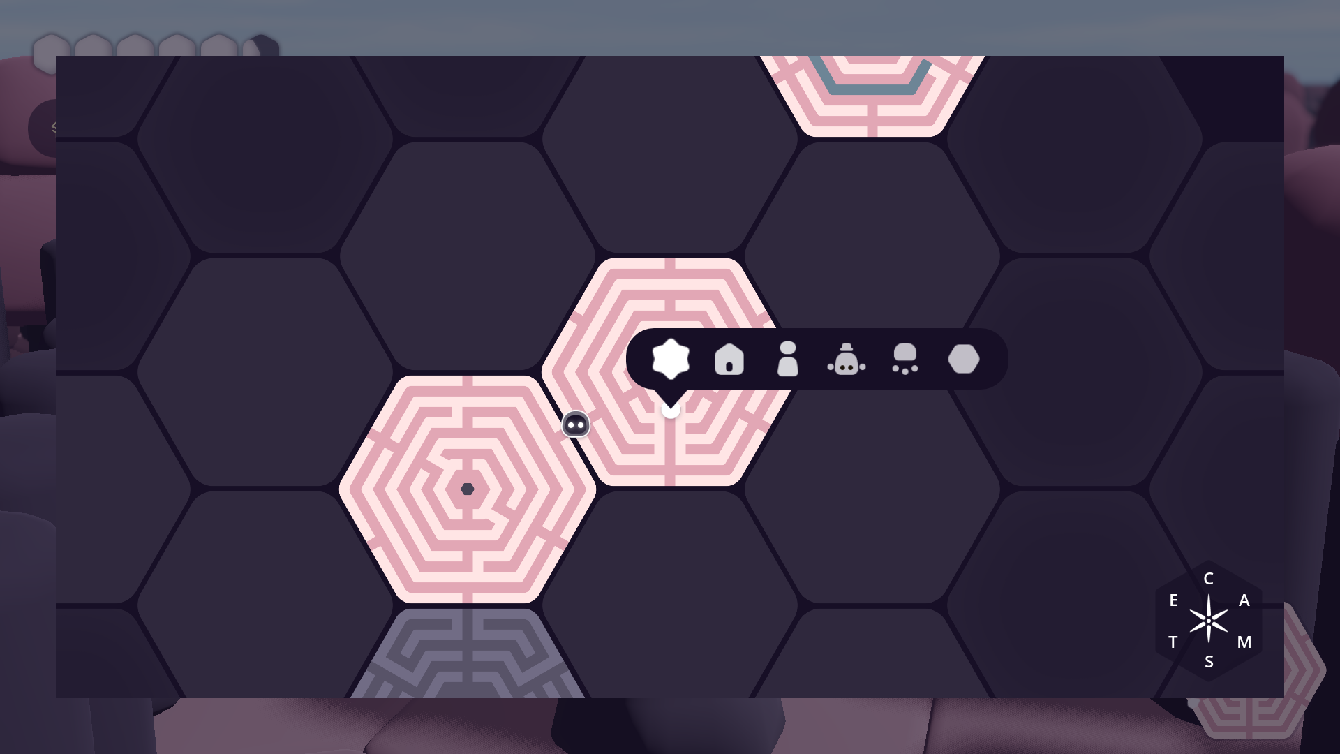 A screenshot of Found's map UI with controls for pinning overlaid